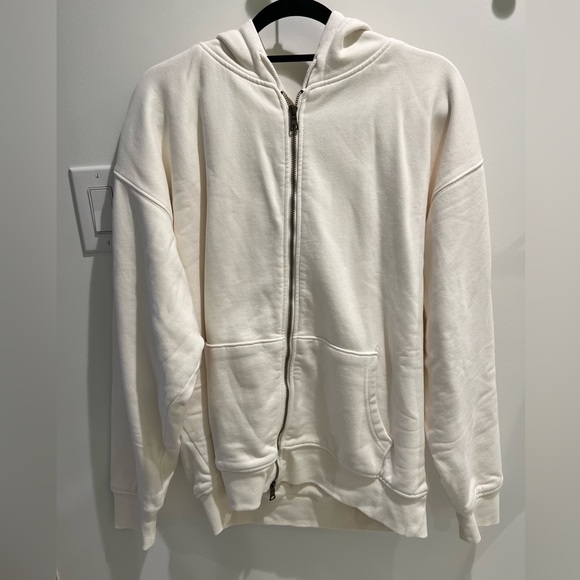 Elwood Core Zip Hoodie in Vintage White - Picture 1 of 3